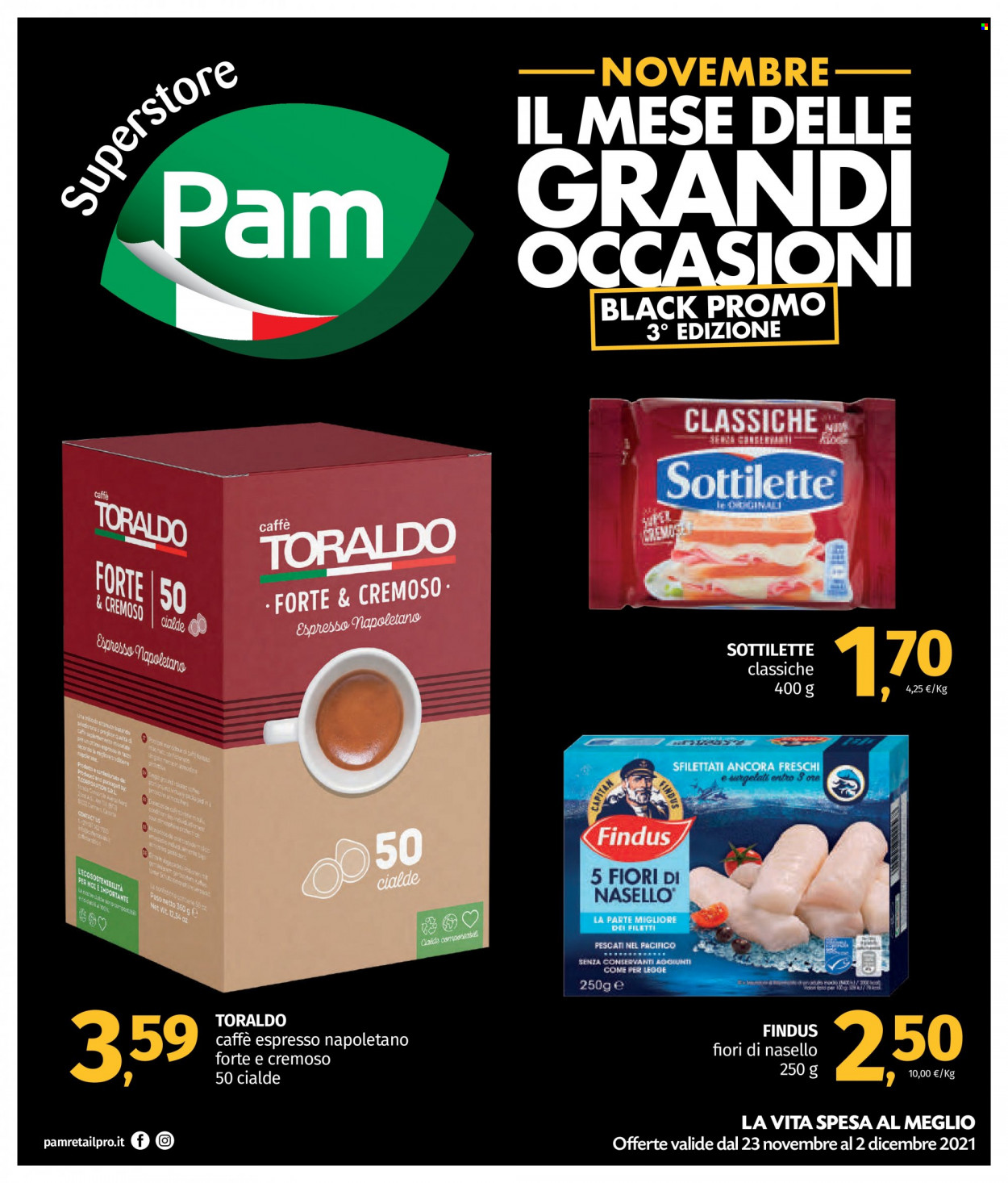 Volantino Pam Panorama - 23/11/2021 - 2/12/2021. Pagina 1