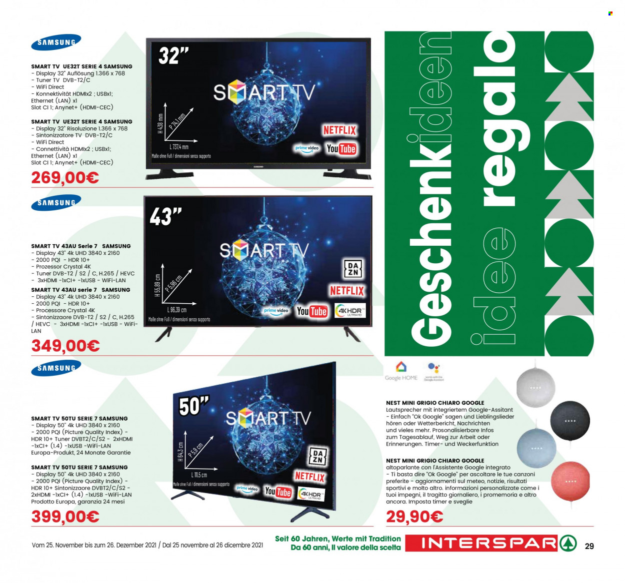 Volantino Interspar - 25/11/2021 - 26/12/2021. Pagina 29