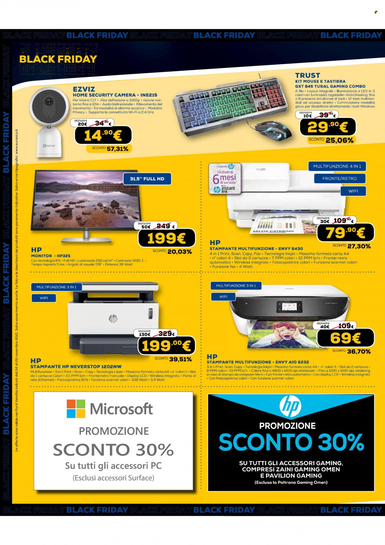Volantino Euronics - 23/11/2021 - 29/11/2021. Pagina 9