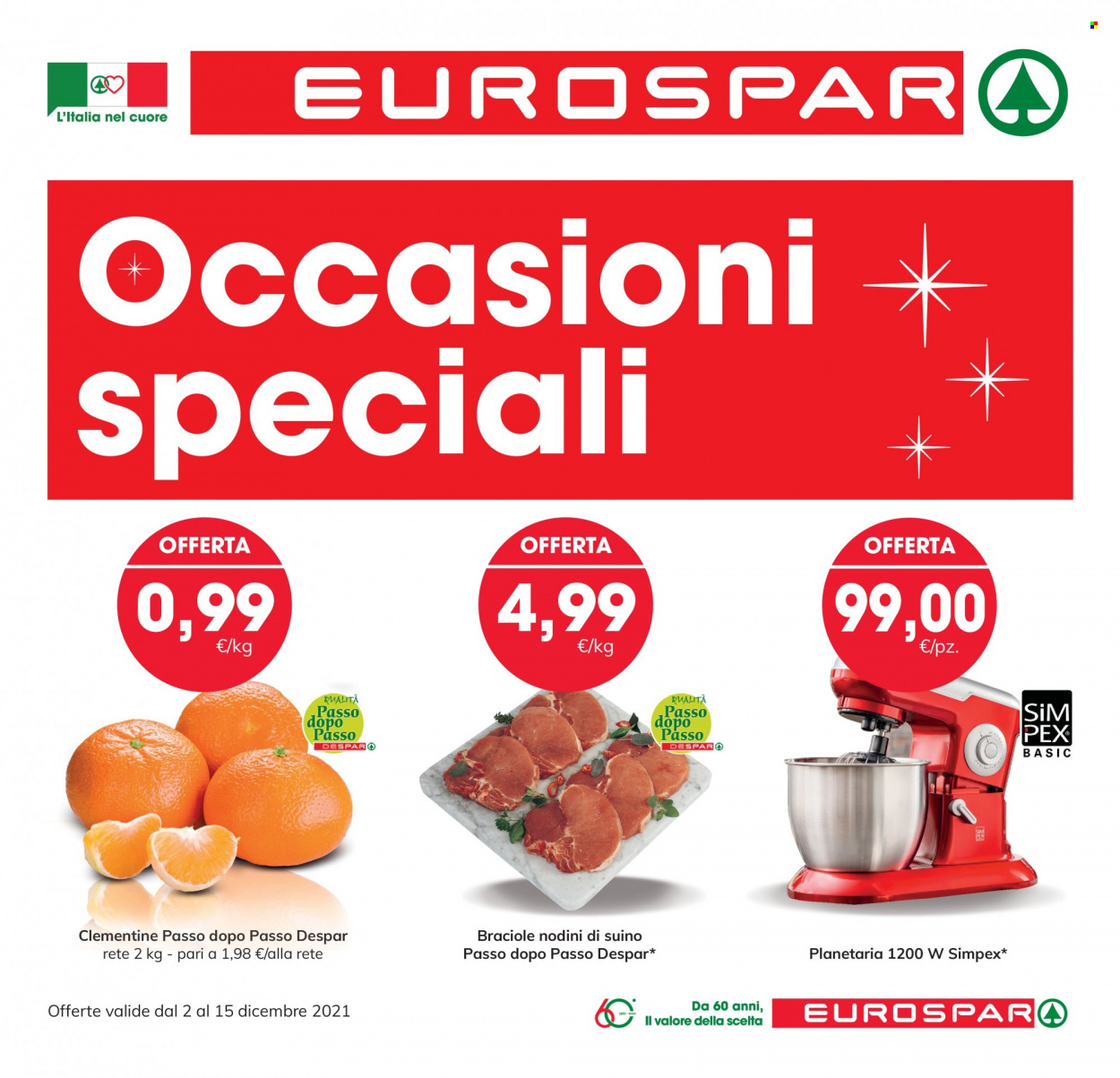 Volantino Eurospar - 2/12/2021 - 15/12/2021. Pagina 1