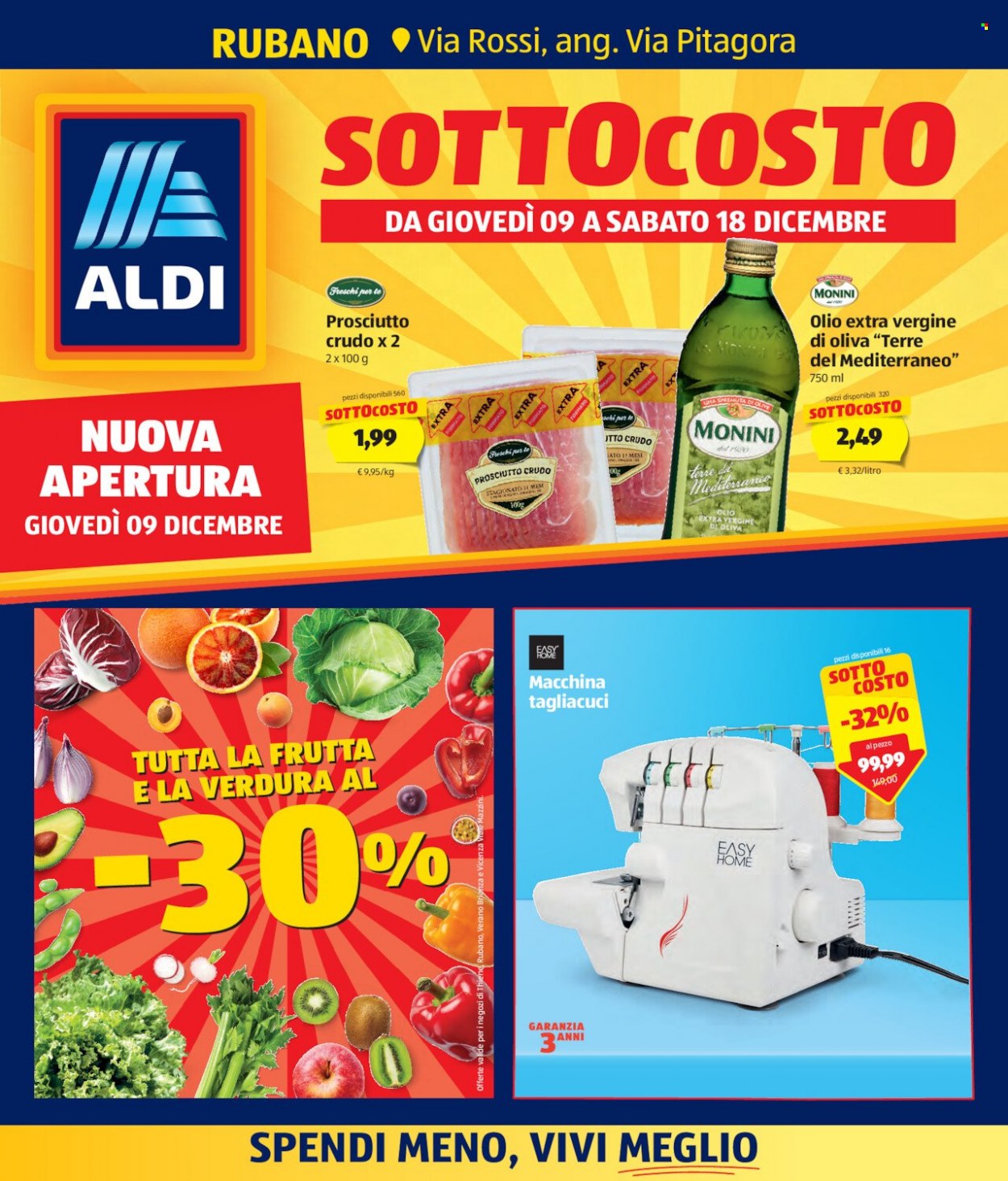 Volantino Aldi - 9/12/2021 - 18/12/2021. Pagina 1