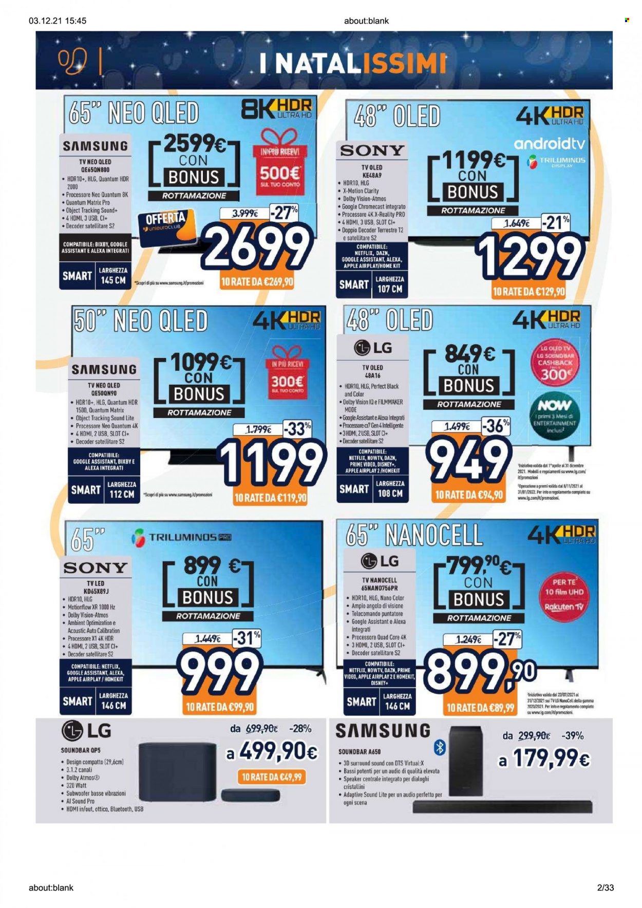 Volantino Unieuro - 3/12/2021 - 24/12/2021. Pagina 2