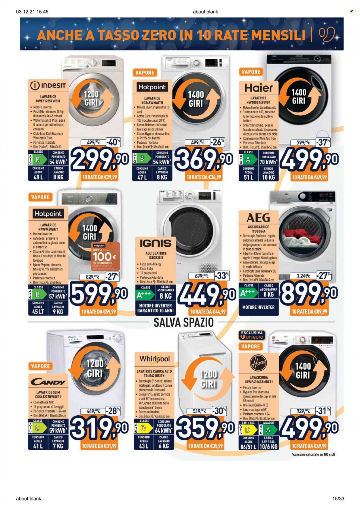 Volantino Unieuro - 3/12/2021 - 24/12/2021. Pagina 15