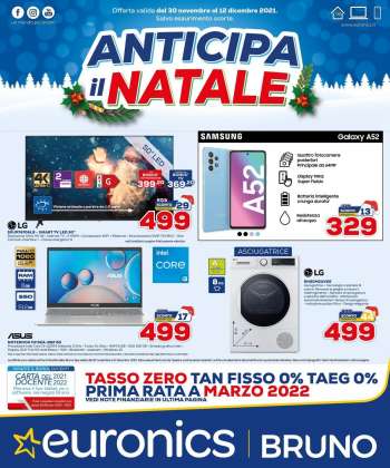 Volantino Euronics - 30/11/2021 - 12/12/2021.