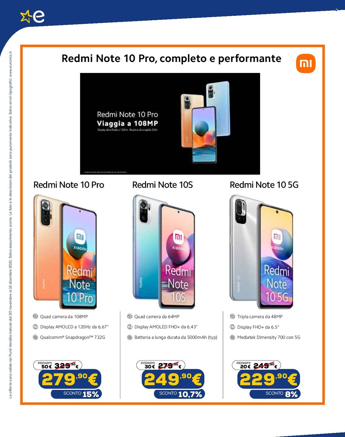 Volantino Euronics - 30/11/2021 - 9/12/2021. Pagina 7