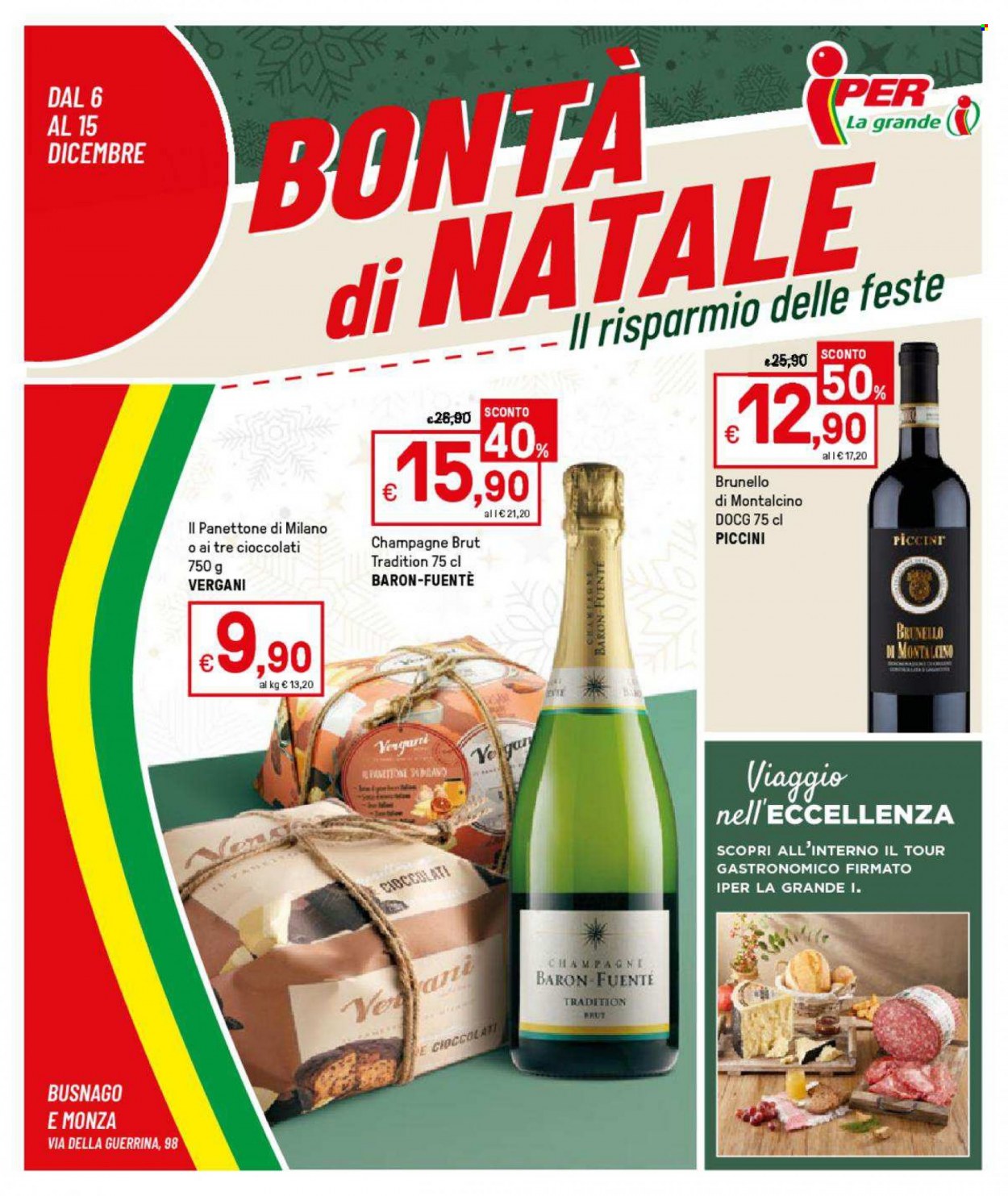 Volantino Iper, La grande i - 6/12/2021 - 15/12/2021. Pagina 1