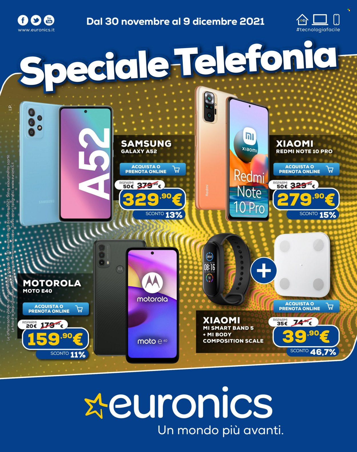 Volantino Euronics - 30/11/2021 - 9/12/2021. Pagina 1