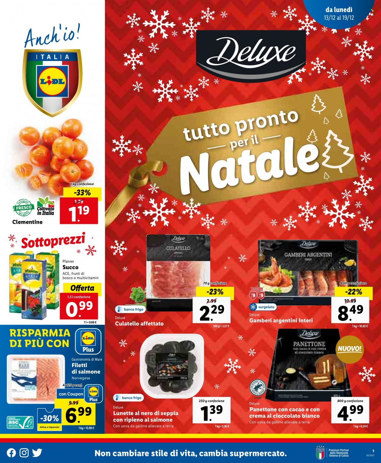 Volantino Lidl - 13/12/2021 - 19/12/2021. Pagina 1