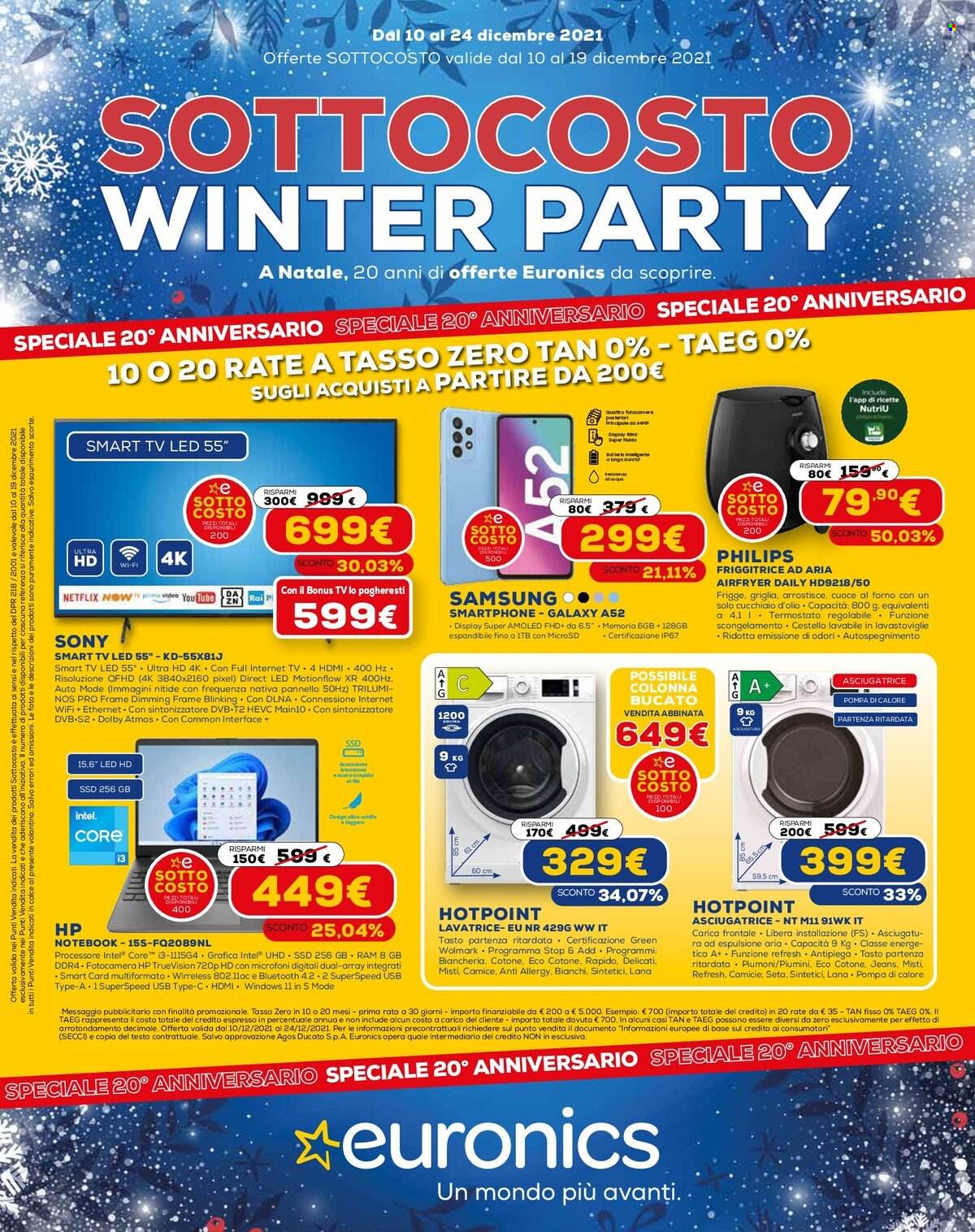Volantino Euronics - 10/12/2021 - 24/12/2021. Pagina 1