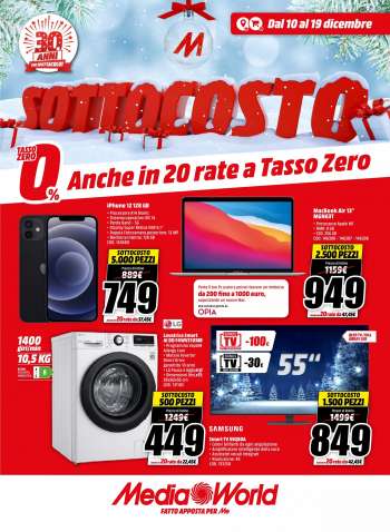 Volantino MediaWorld - 10/12/2021 - 19/12/2021.