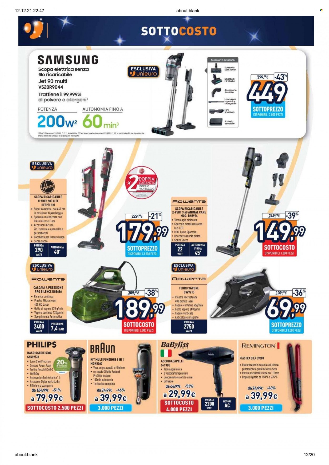 Volantino Unieuro - 10/12/2021 - 19/12/2021. Pagina 12