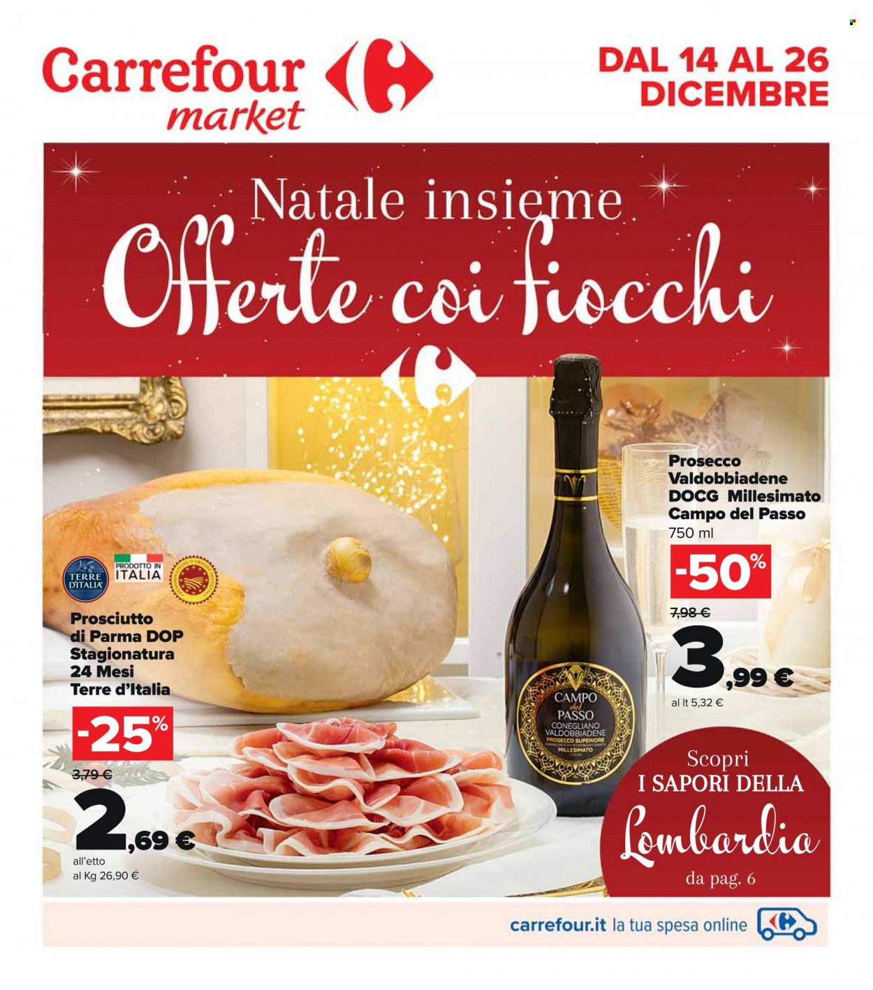 Volantino Carrefour - 14/12/2021 - 26/12/2021. Pagina 1