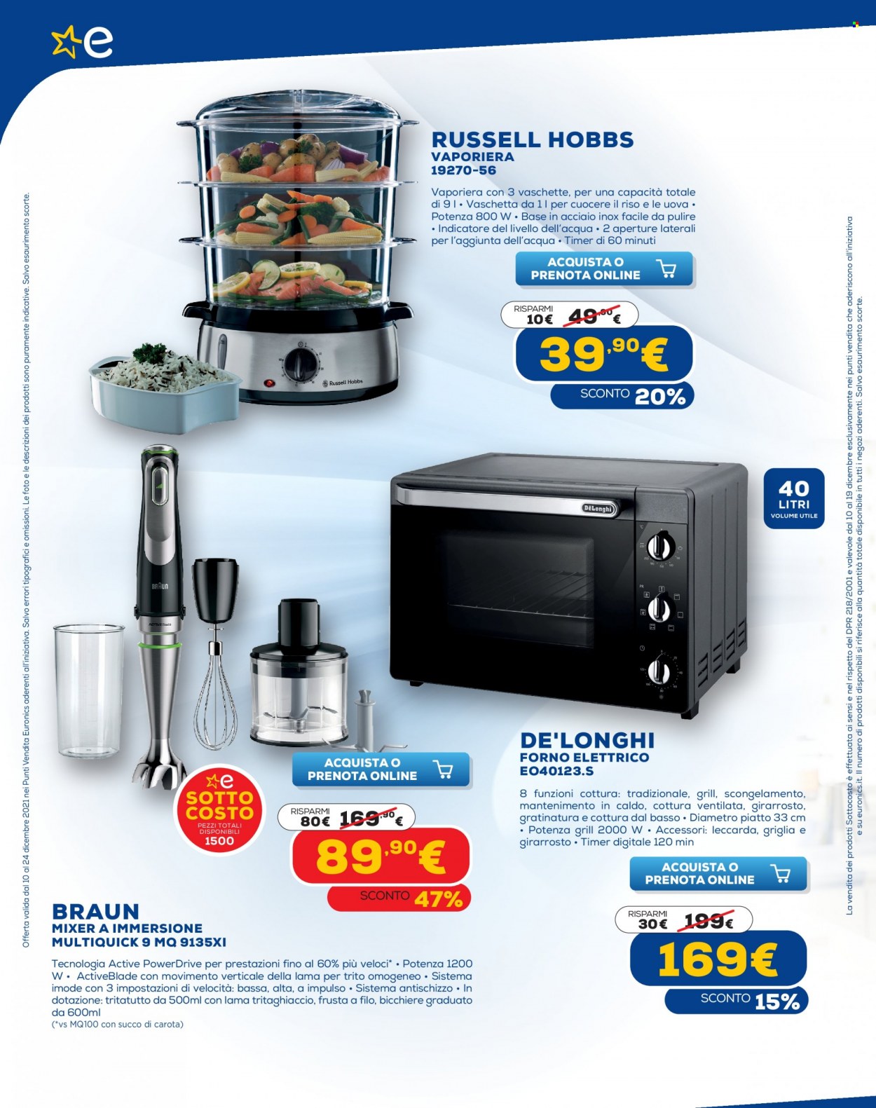 Volantino Euronics - 10/12/2021 - 24/12/2021. Pagina 12
