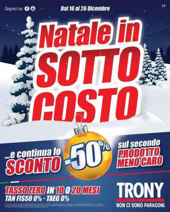 Volantino Trony - 16/12/2021 - 26/12/2021.