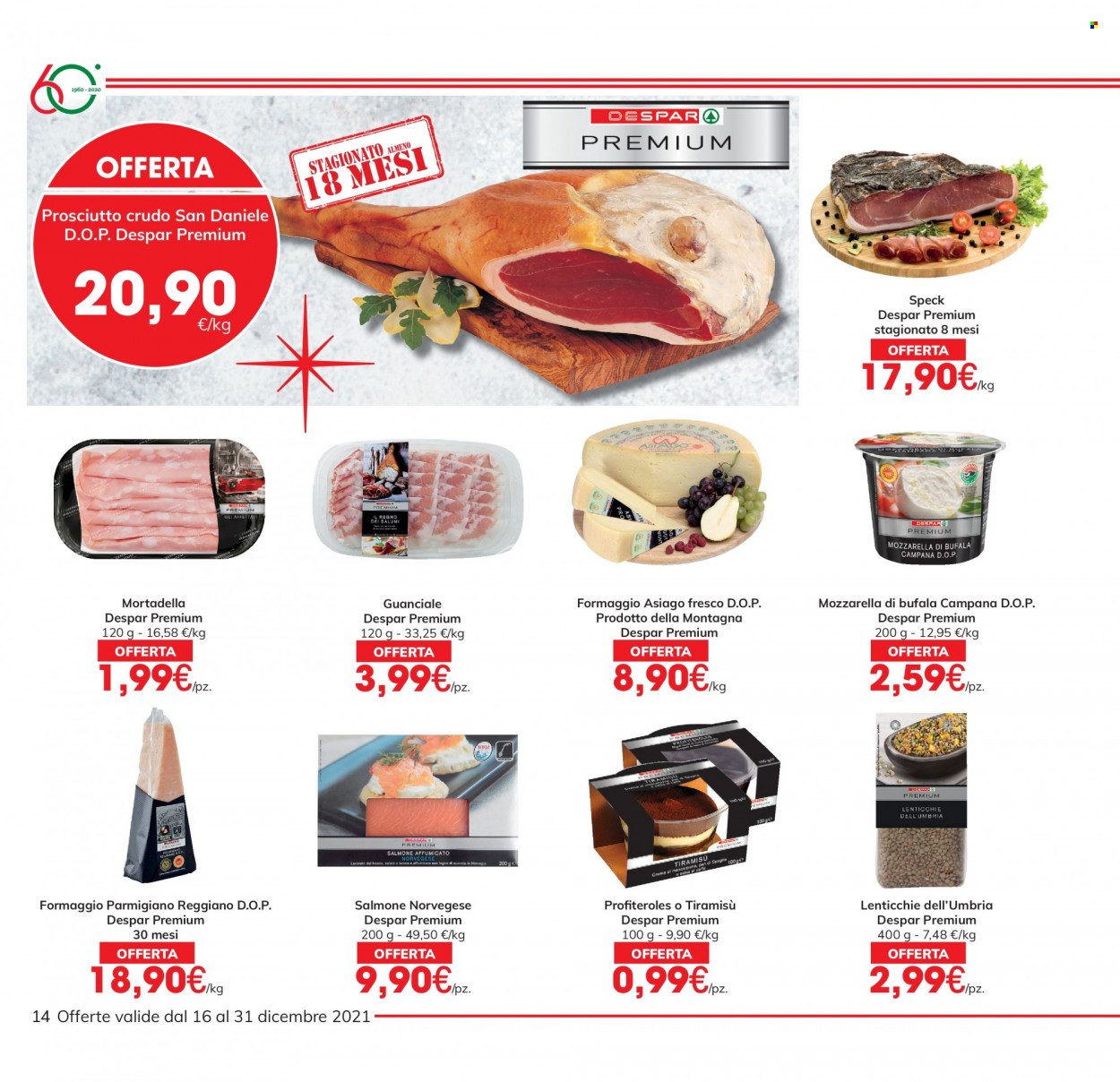 Volantino Eurospar - 16/12/2021 - 31/12/2021. Pagina 14
