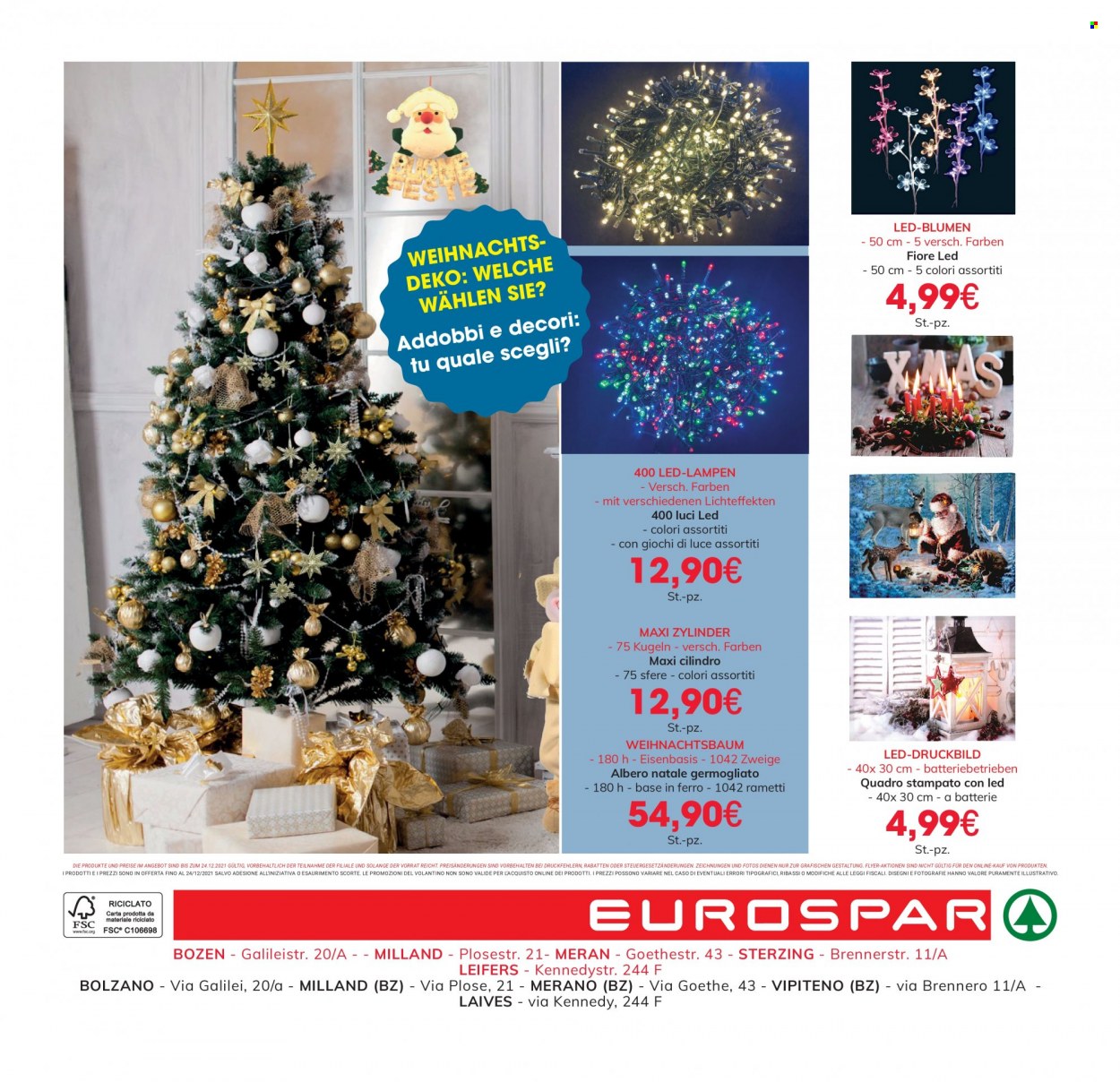 Leták Eurospar - 18.11.2021 - 24.12.2021. Strana 8