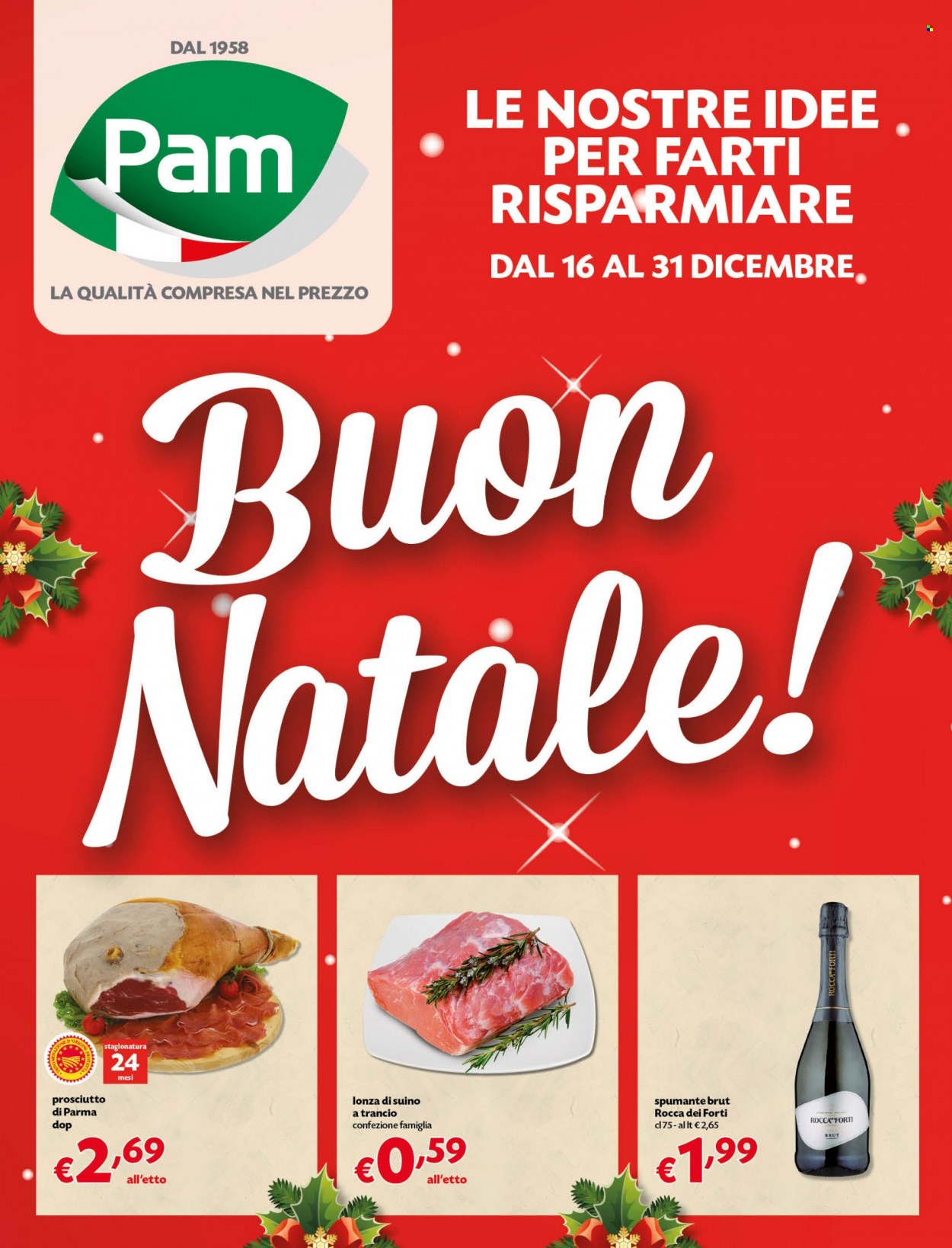 Volantino Pam Panorama - 16/12/2021 - 31/12/2021. Pagina 1