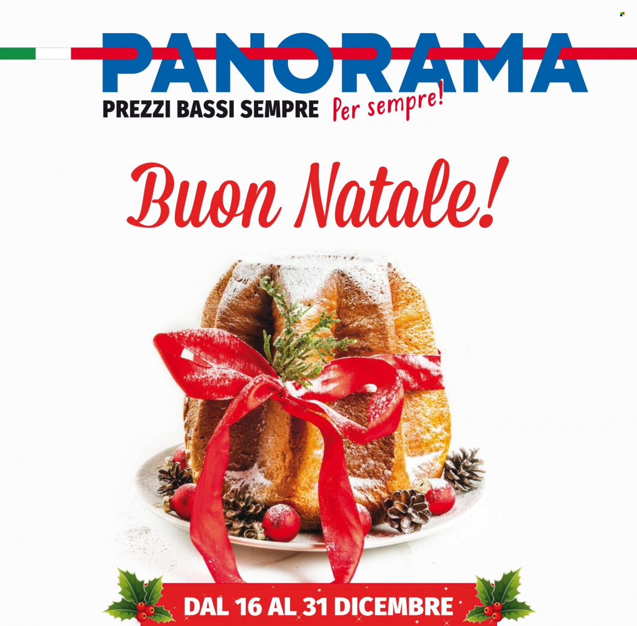 Volantino Panorama - 16/12/2021 - 31/12/2021. Pagina 1