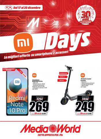 Volantino MediaWorld - 17/12/2021 - 20/12/2021.