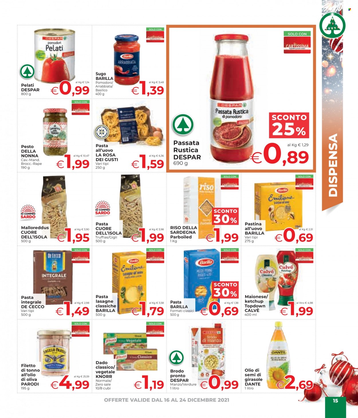 Volantino Eurospar - 16/12/2021 - 24/12/2021. Pagina 15