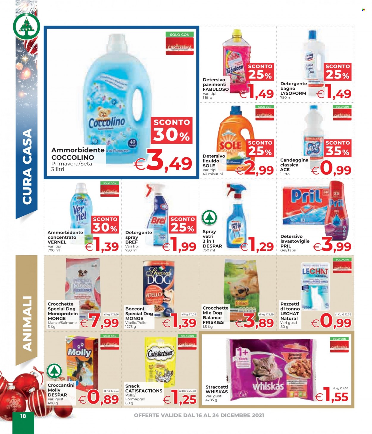 Volantino Eurospar - 16/12/2021 - 24/12/2021. Pagina 18