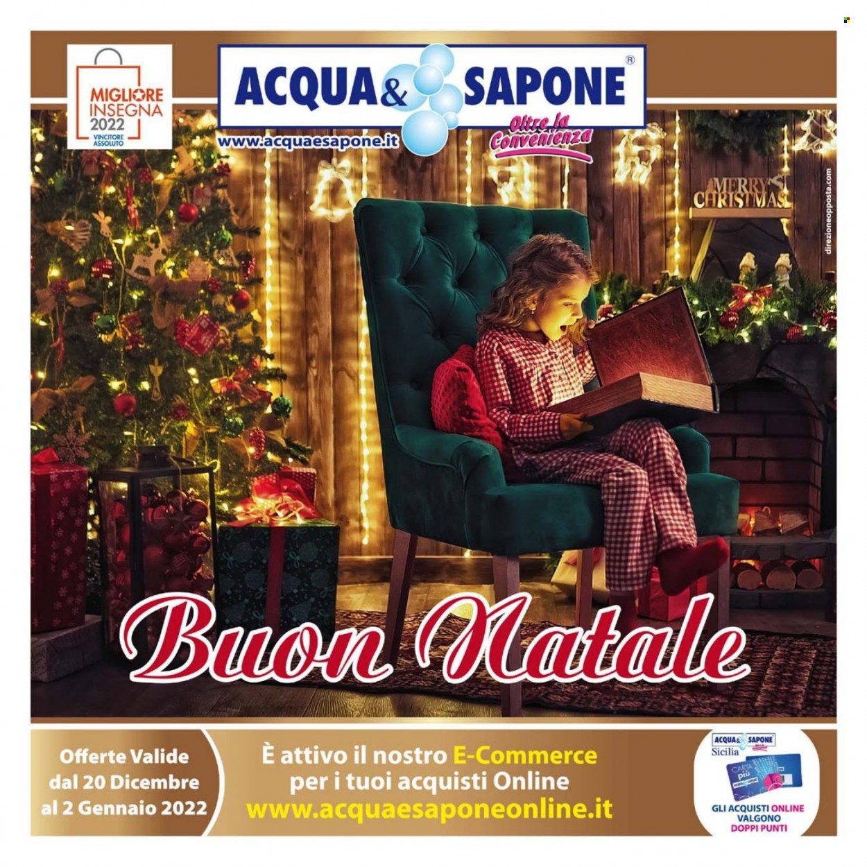 thumbnail - Volantino Acqua & Sapone - 20/12/2021 - 2/1/2022 - Prodotti in offerta - sapone. Pagina 1.