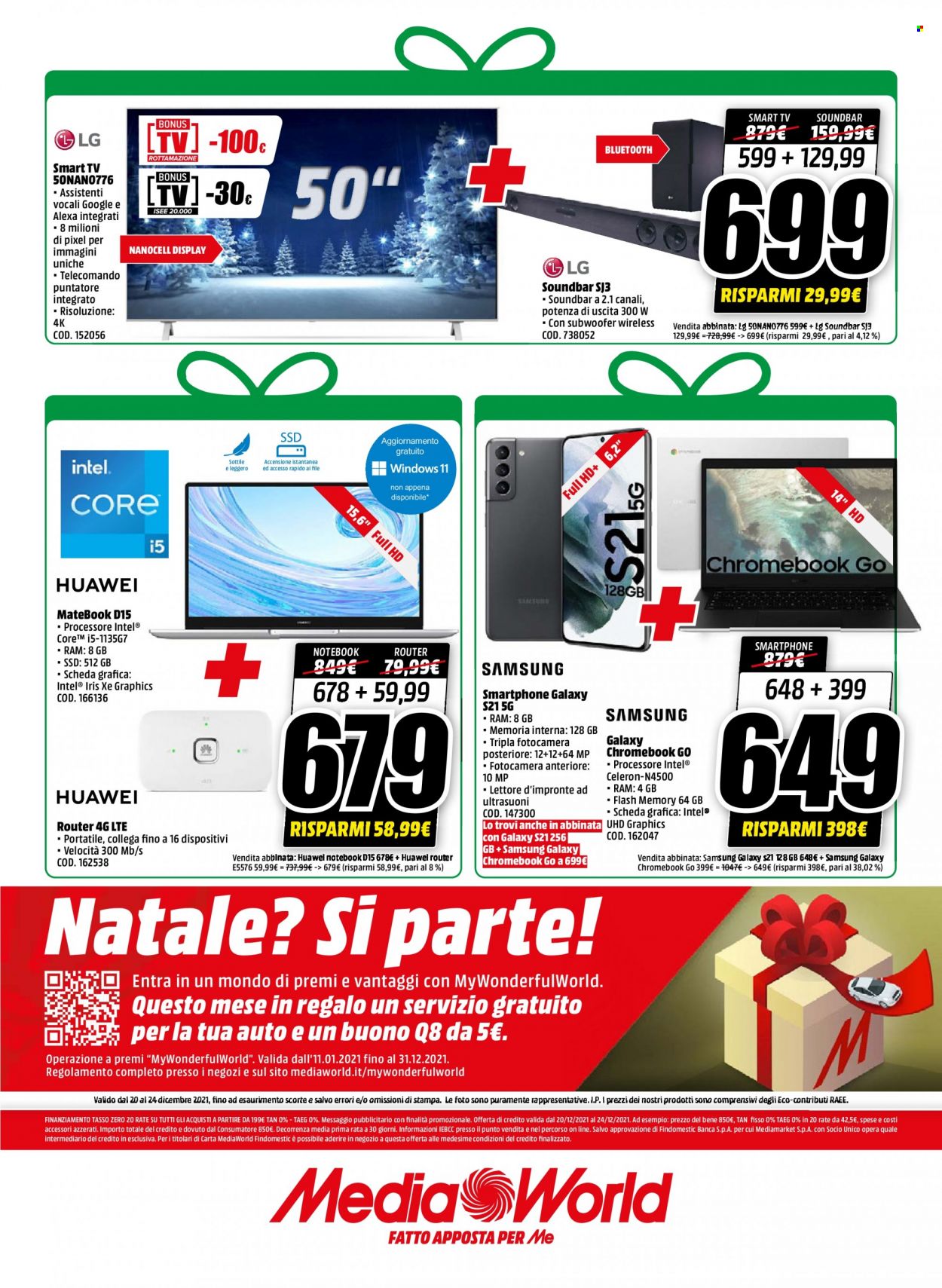 Volantino MediaWorld - 20/12/2021 - 24/12/2021. Pagina 20