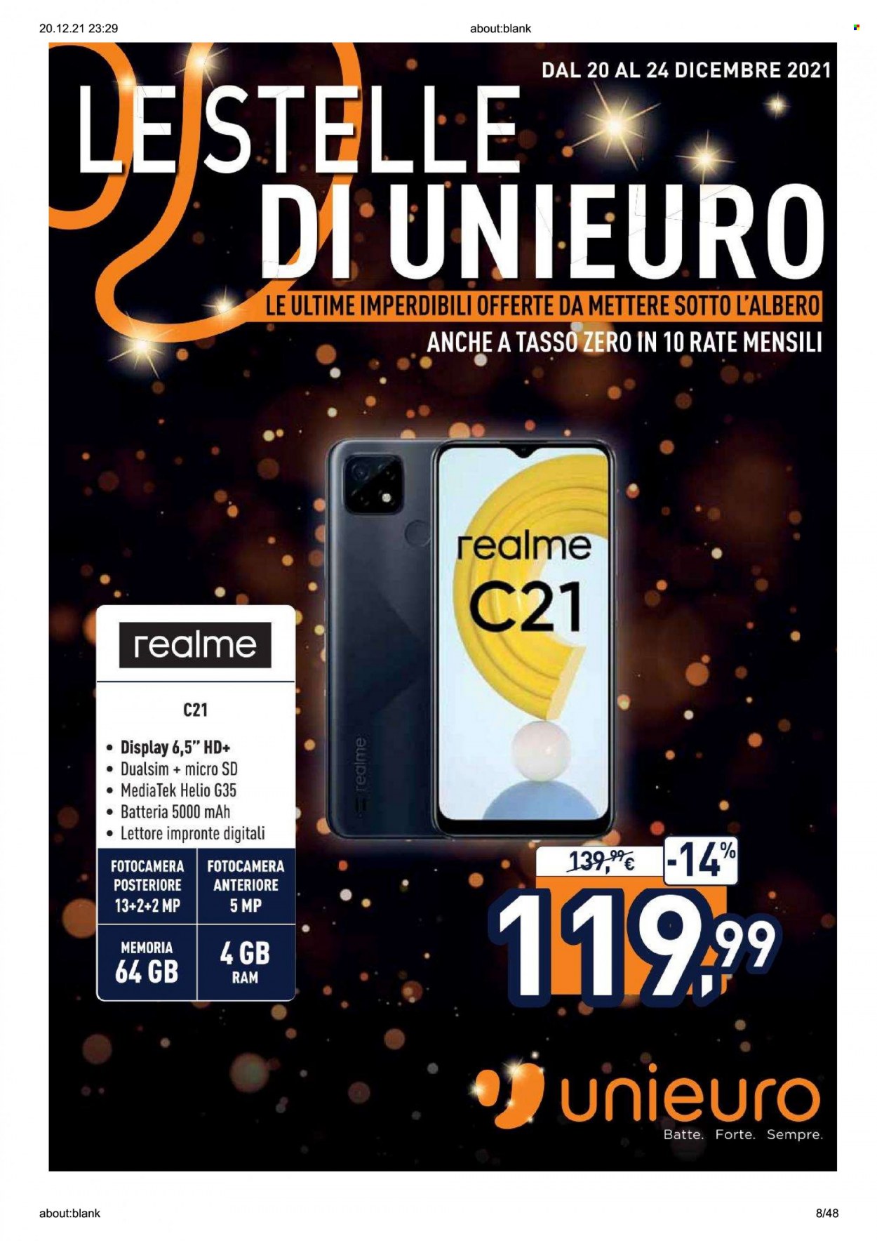 Volantino Unieuro - 20/12/2021 - 24/12/2021. Pagina 8