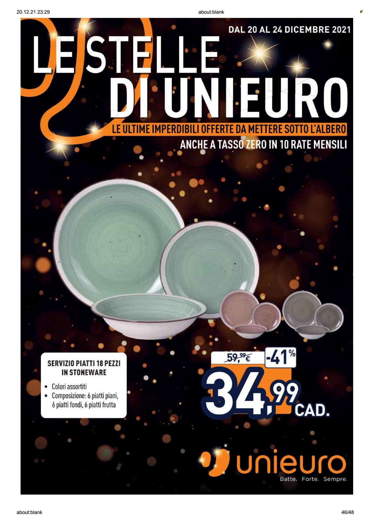 Volantino Unieuro - 20/12/2021 - 24/12/2021. Pagina 46