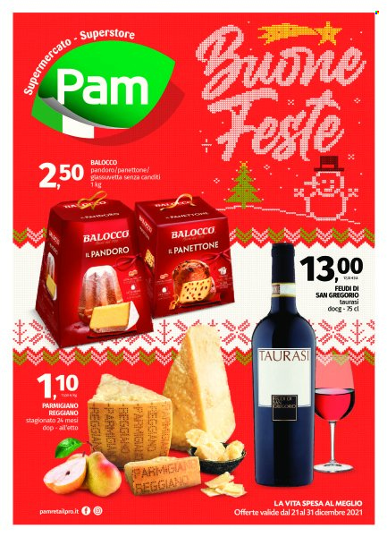 Volantino Pam Panorama - 21/12/2021 - 31/12/2021. Pagina 1