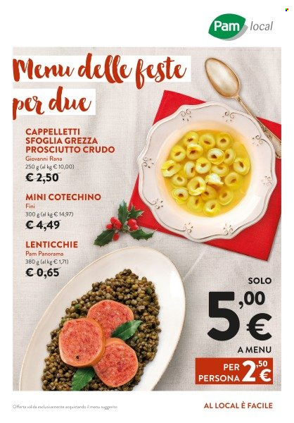 Volantino Pam local. Pagina 1