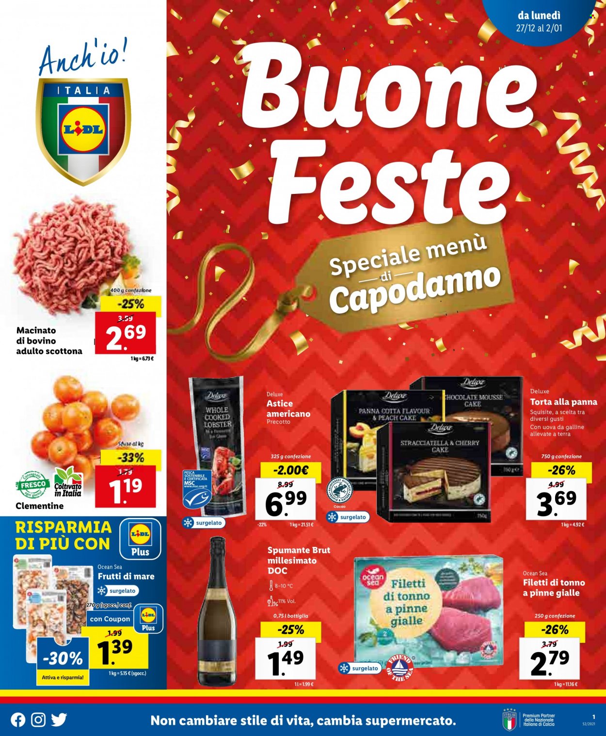 Volantino Lidl - 27/12/2021 - 2/1/2022. Pagina 1