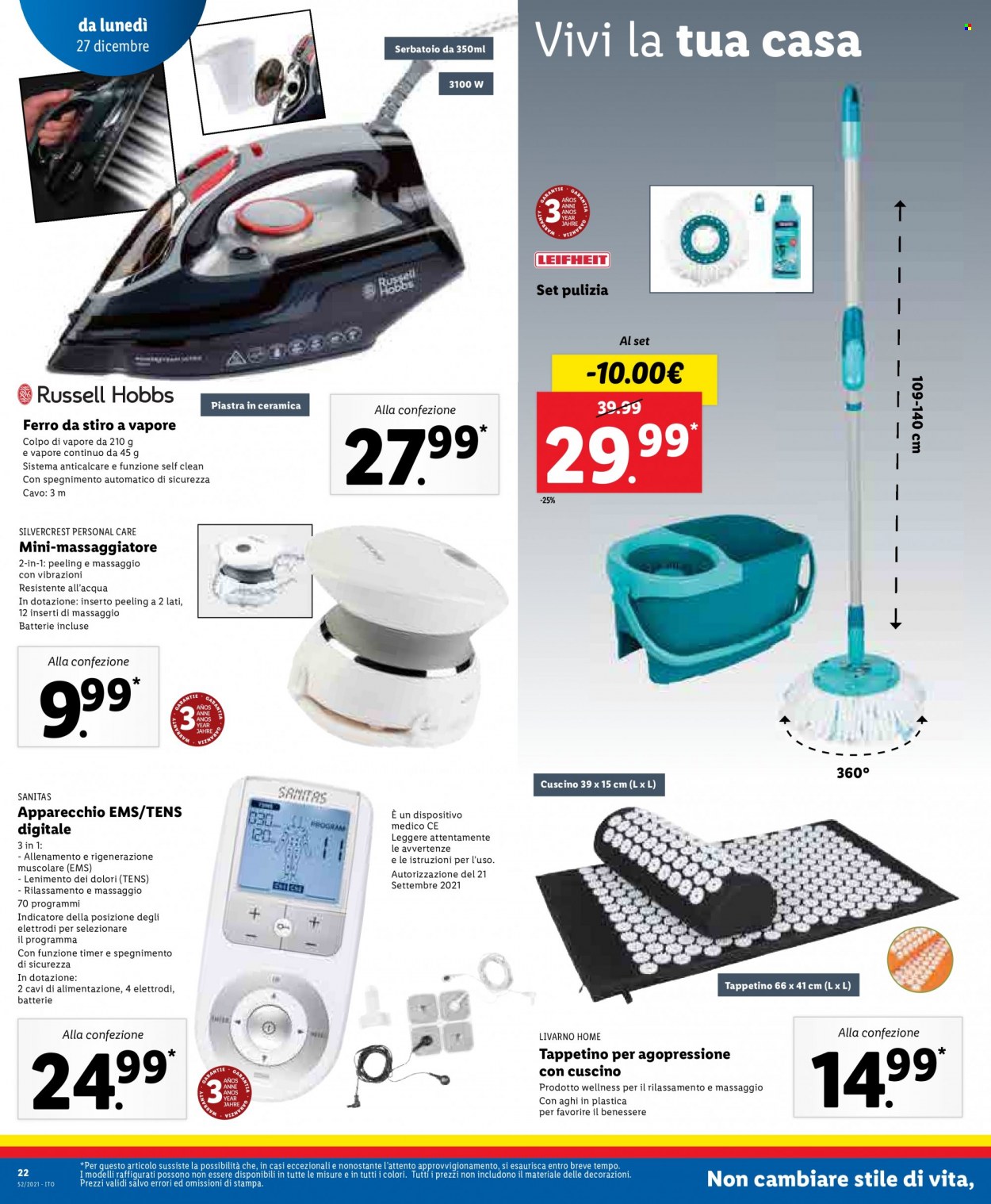 Volantino Lidl - 27/12/2021 - 2/1/2022. Pagina 22