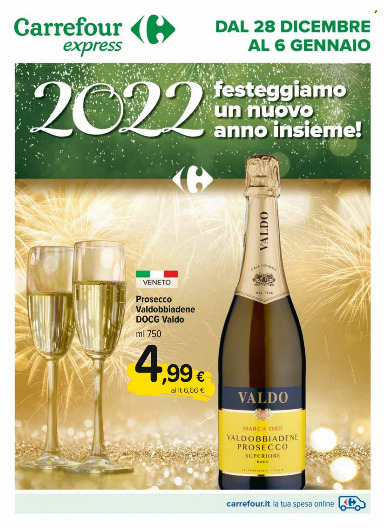 Volantino Carrefour - 28/12/2021 - 6/1/2022. Pagina 1