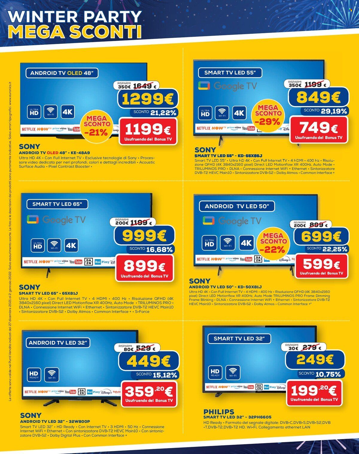 Volantino Euronics - 27/12/2021 - 2/1/2022. Pagina 4
