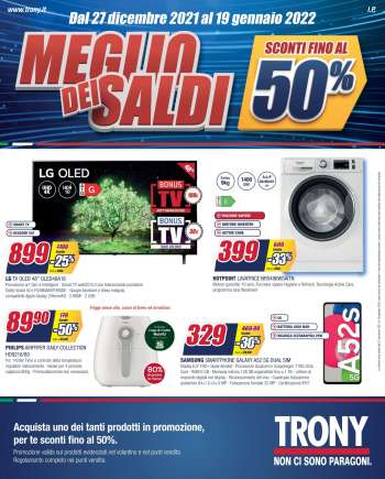 Volantino Trony - 27/12/2021 - 19/1/2022.