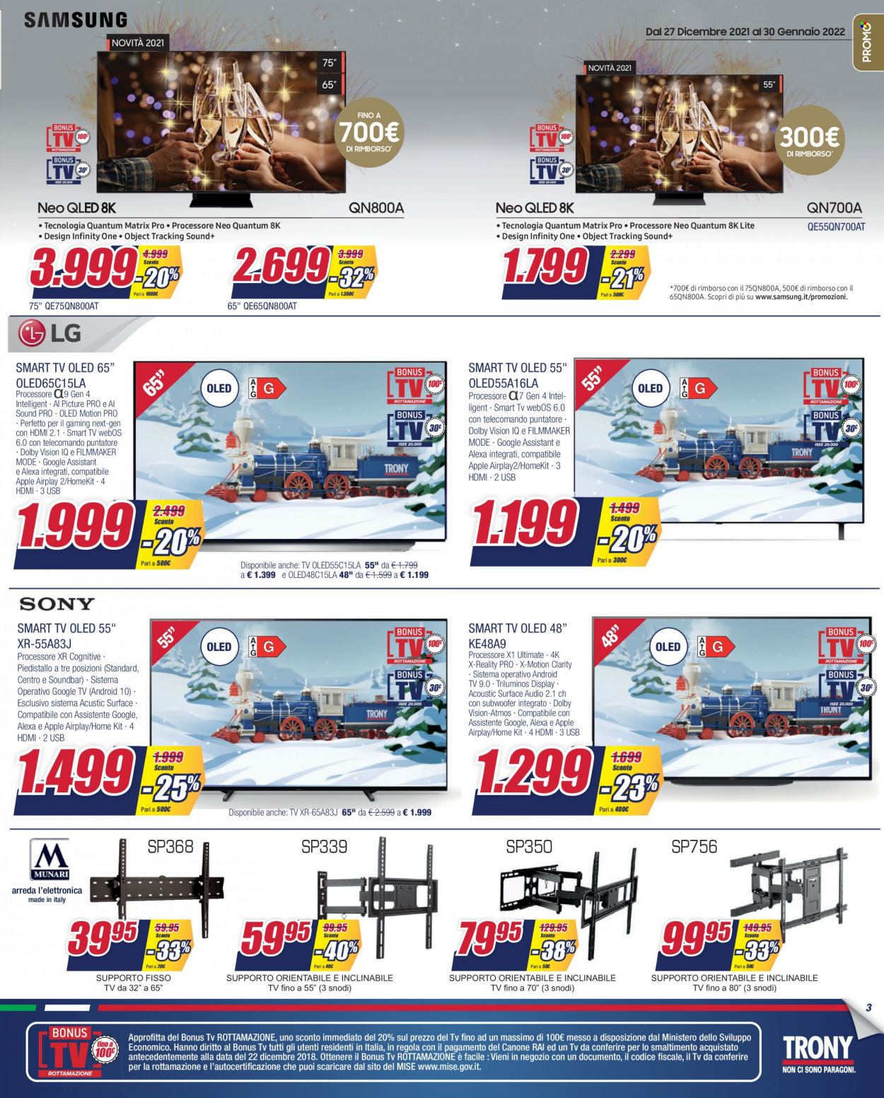 Volantino Trony - 27/12/2021 - 19/1/2022. Pagina 3