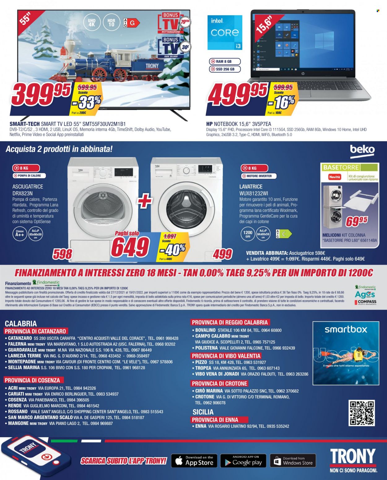 Volantino Trony - 27/12/2021 - 19/1/2022. Pagina 20
