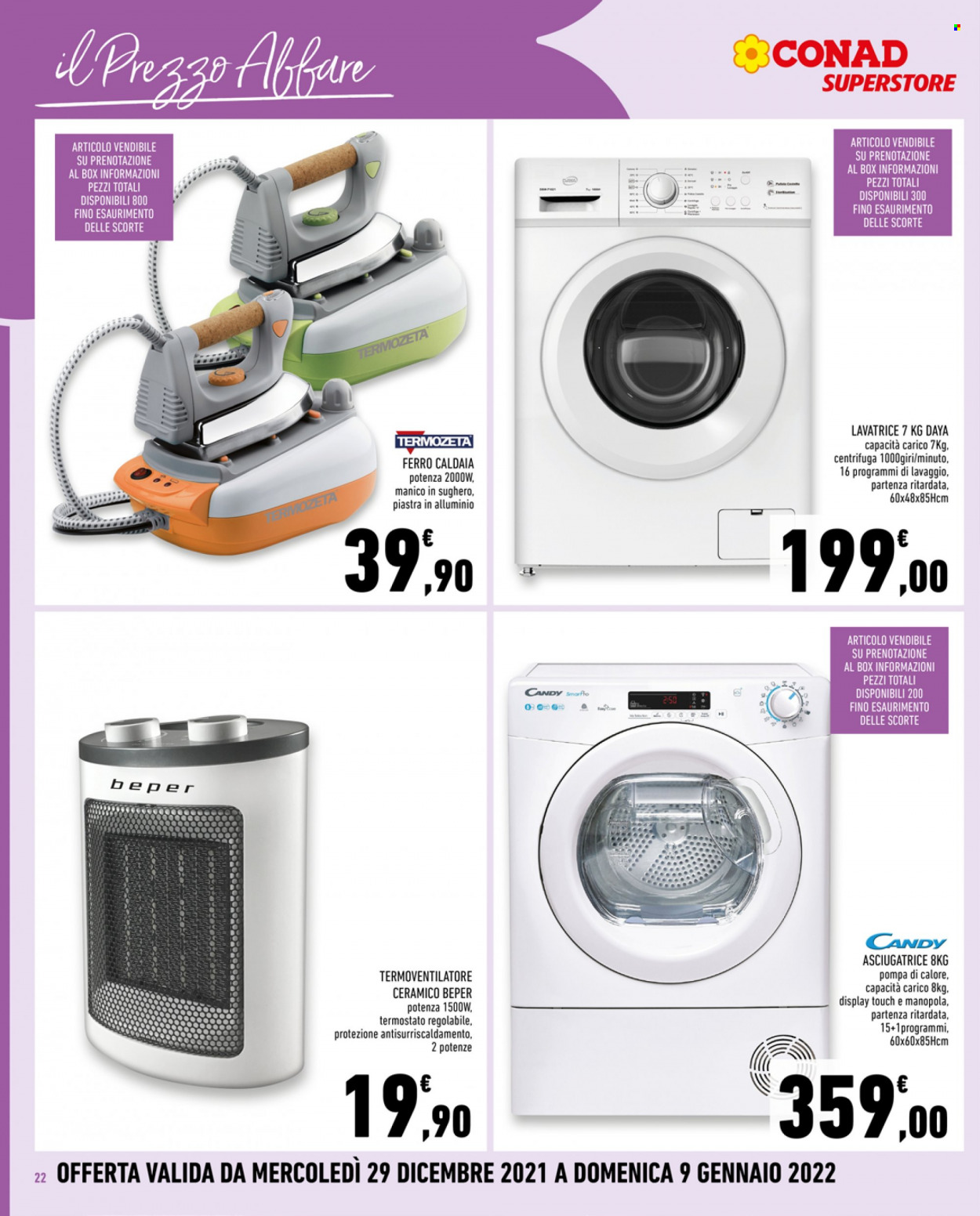 Volantino Conad - 29/12/2021 - 9/1/2022. Pagina 22