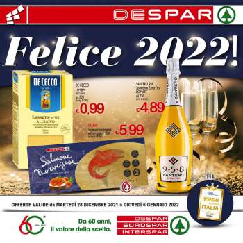 Volantino Despar - 28/12/2021 - 6/1/2022.