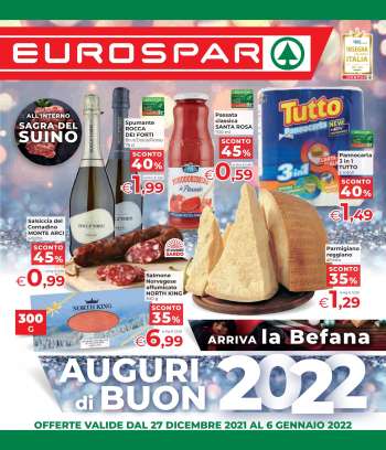 Volantino Eurospar - 27/12/2021 - 6/1/2022.