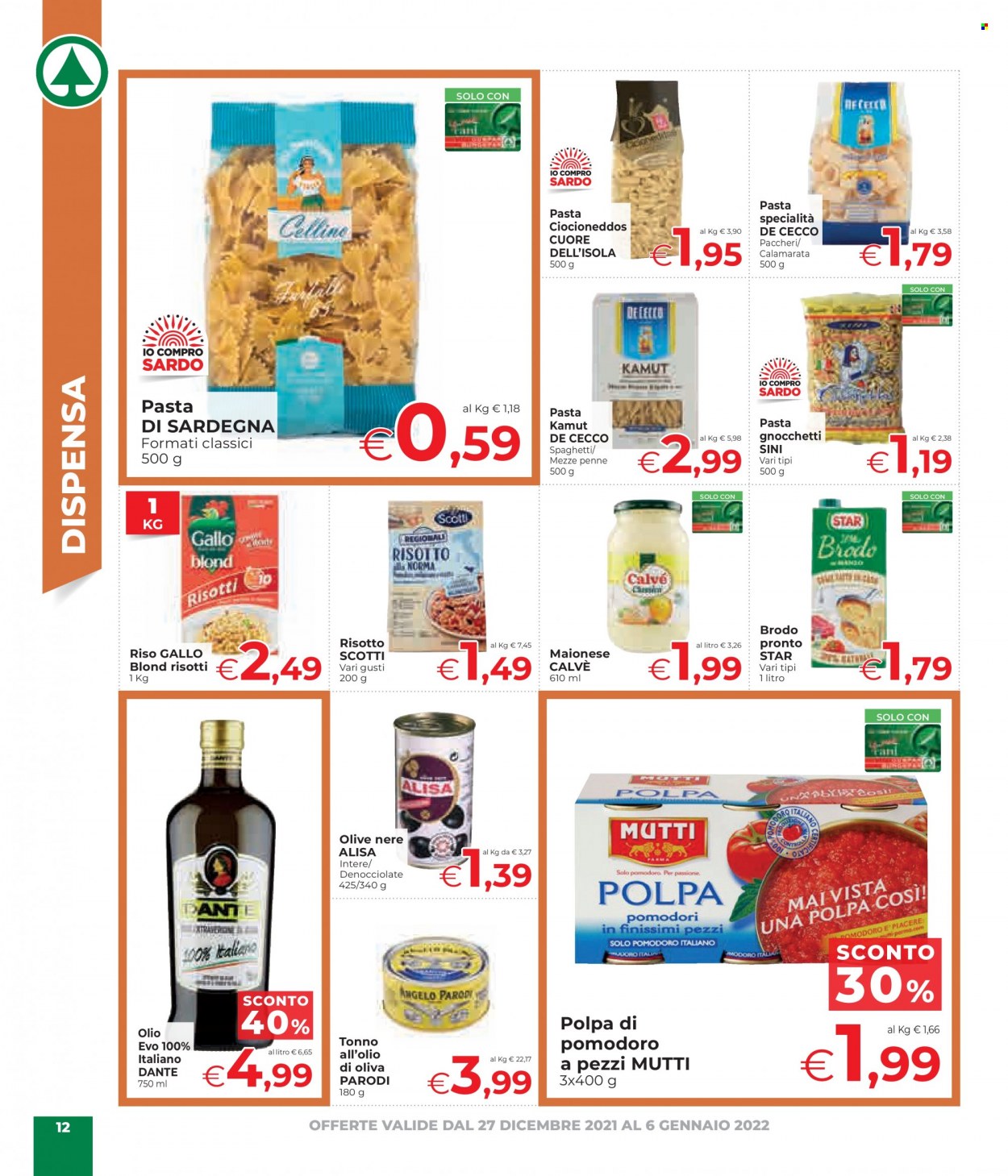 Volantino Eurospar - 27/12/2021 - 6/1/2022. Pagina 12