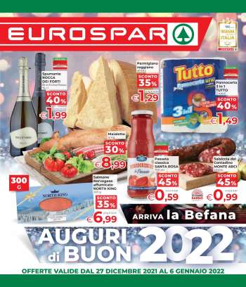 Volantino Eurospar - 27/12/2021 - 6/1/2022.