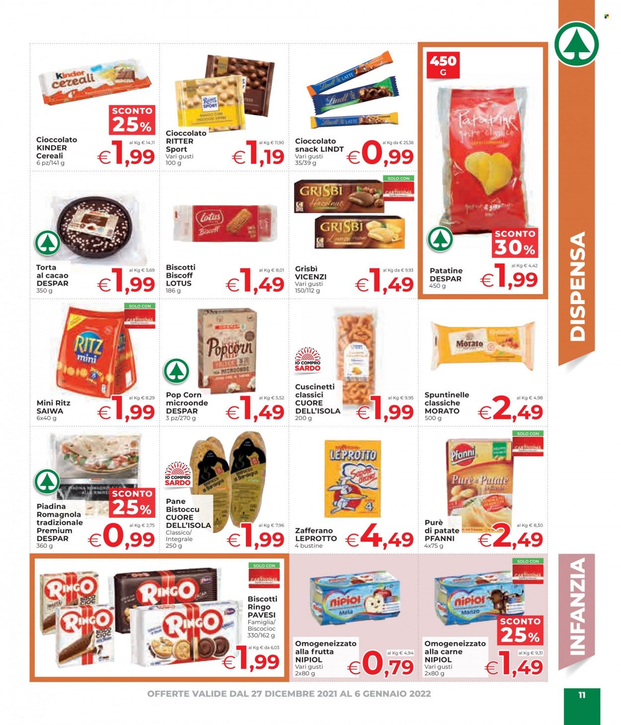 Volantino Eurospar - 27/12/2021 - 6/1/2022. Pagina 11