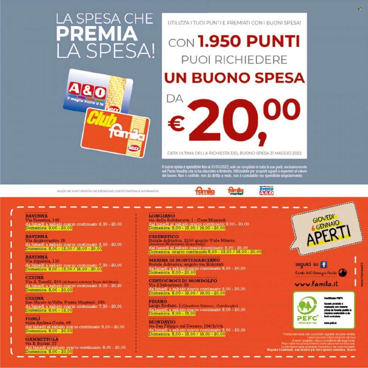 Volantino Famila - 28/12/2021 - 12/1/2022. Pagina 24
