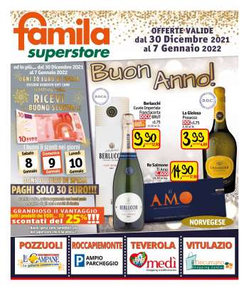 Volantino Famila - 30/12/2021 - 7/1/2022.
