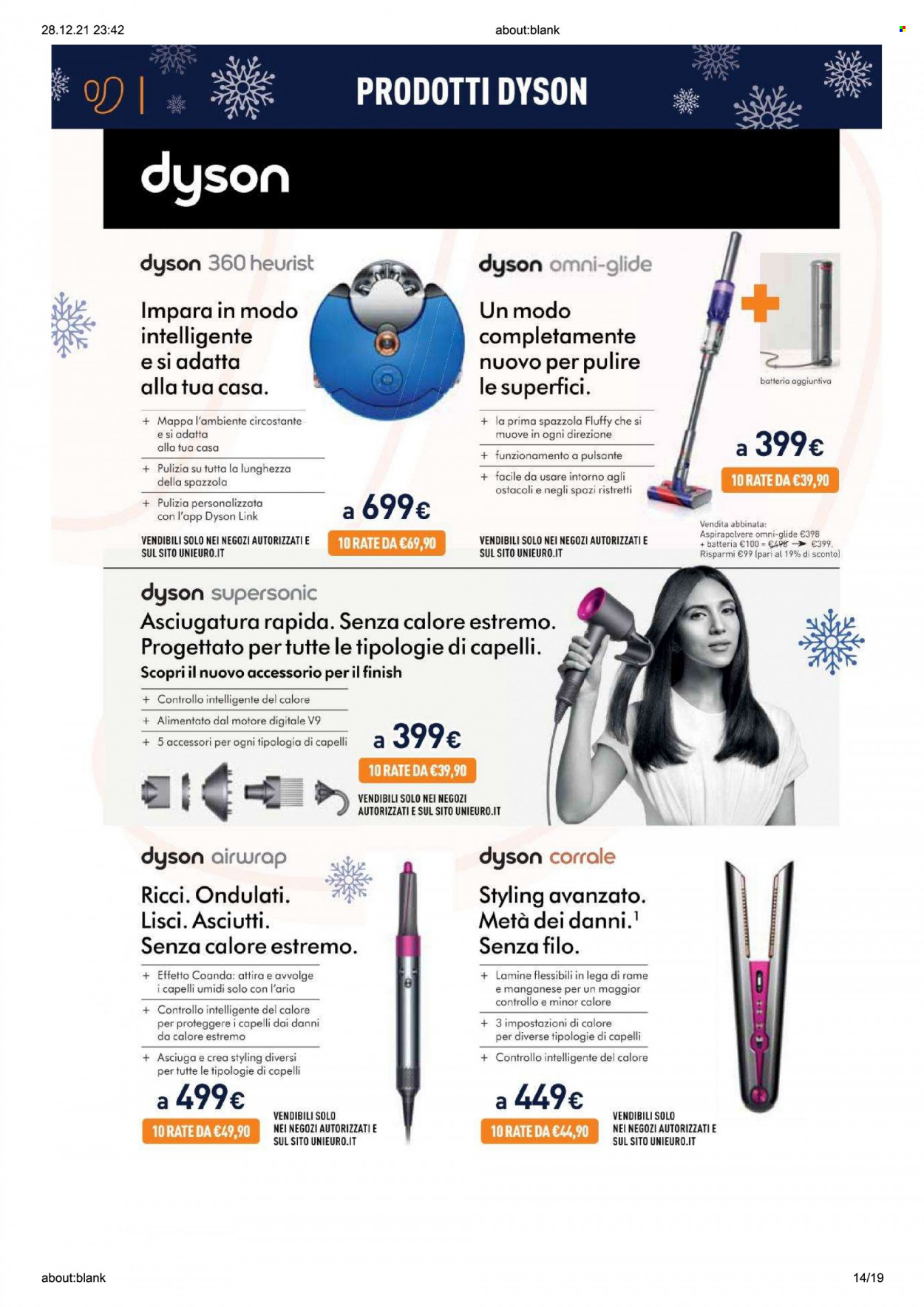 Volantino Unieuro - 10/12/2021 - 2/1/2022. Pagina 14