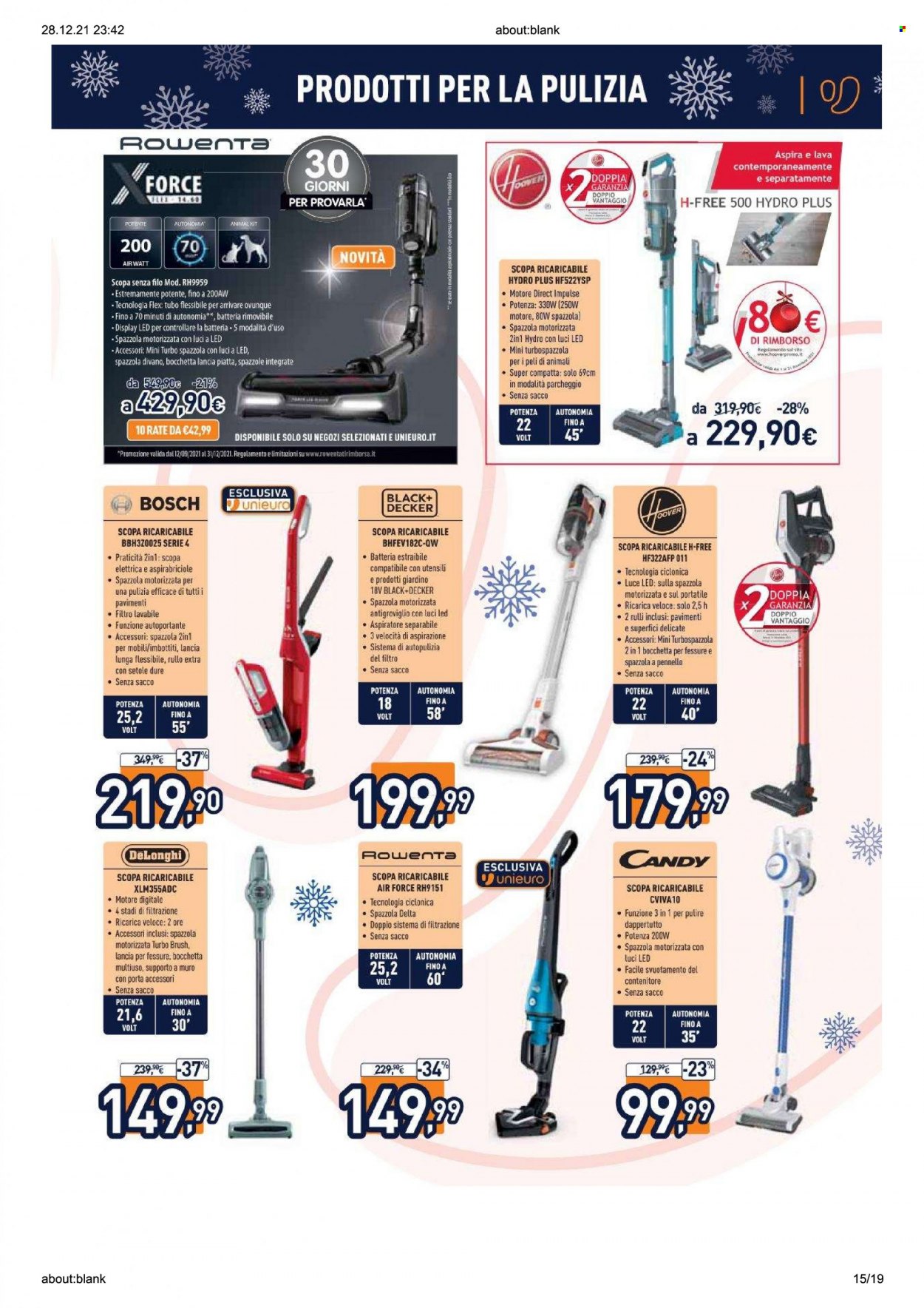 Volantino Unieuro - 10/12/2021 - 2/1/2022. Pagina 15