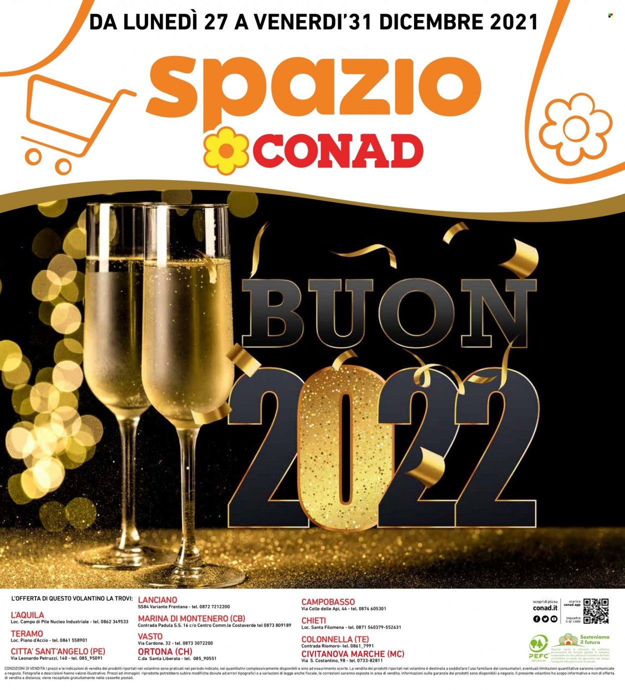 Volantino Conad - 27/12/2021 - 31/12/2021. Pagina 1