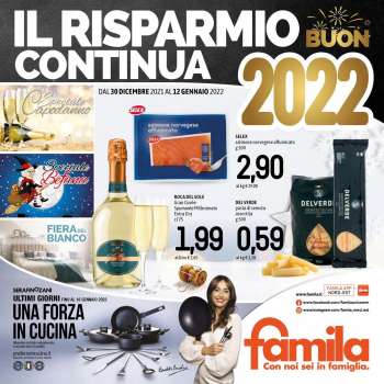 Volantino Famila - 30/12/2021 - 12/1/2022.